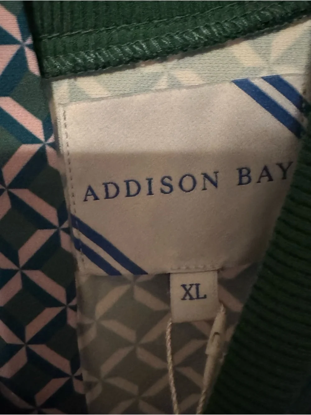 NWT Addison Bay Vine Geo Trellis Print Peplum Drop Waist Flounce Dress Sz XL - Picture 11 of 11